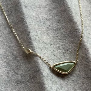 Kendra Scott gold and turquoise necklace